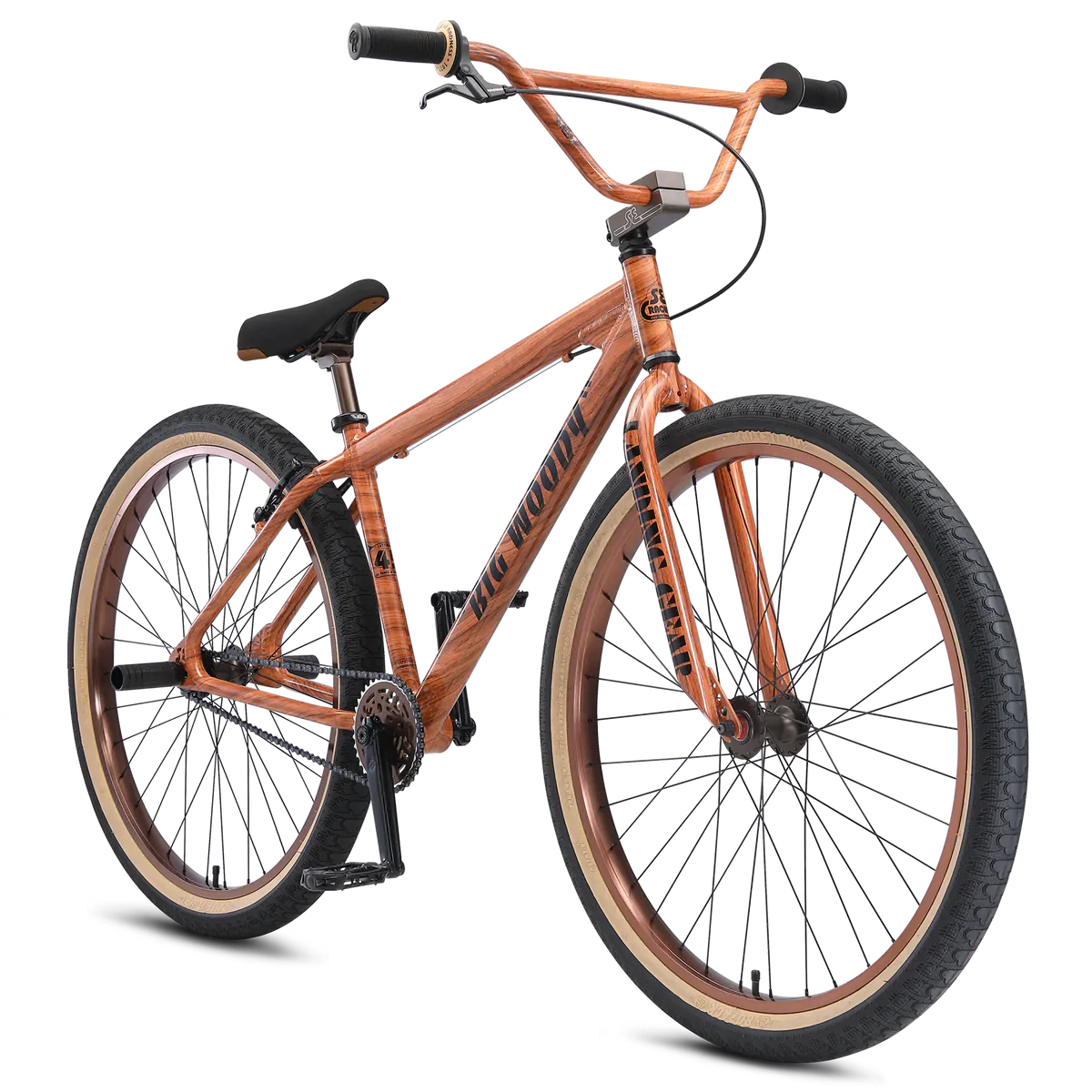 SE Bikes Big ripper 29" wheel 2022 BMX Woodgrain - Big Woody, Bixby Bicycles, Oklahoma