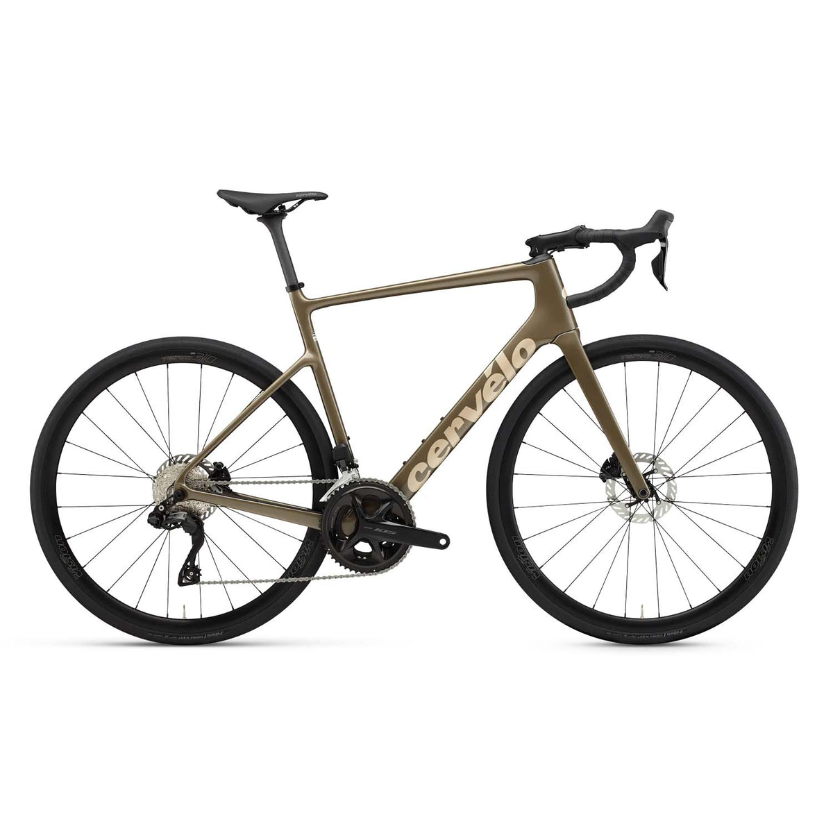 2027 Cervélo Caledonia Road Bike, Shimano 105 Di2, Mocha, bixbybicycles.com