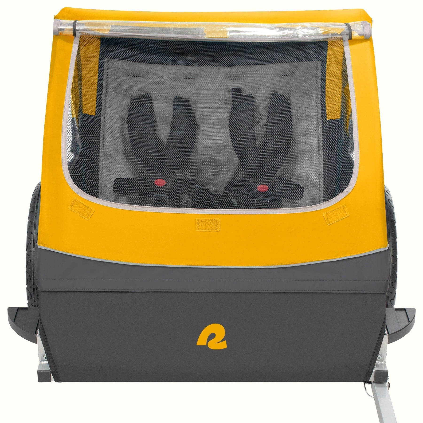 Retrospec Rover, 2 Passenger Trailer Yellow/Orange, bixbybicycles.com