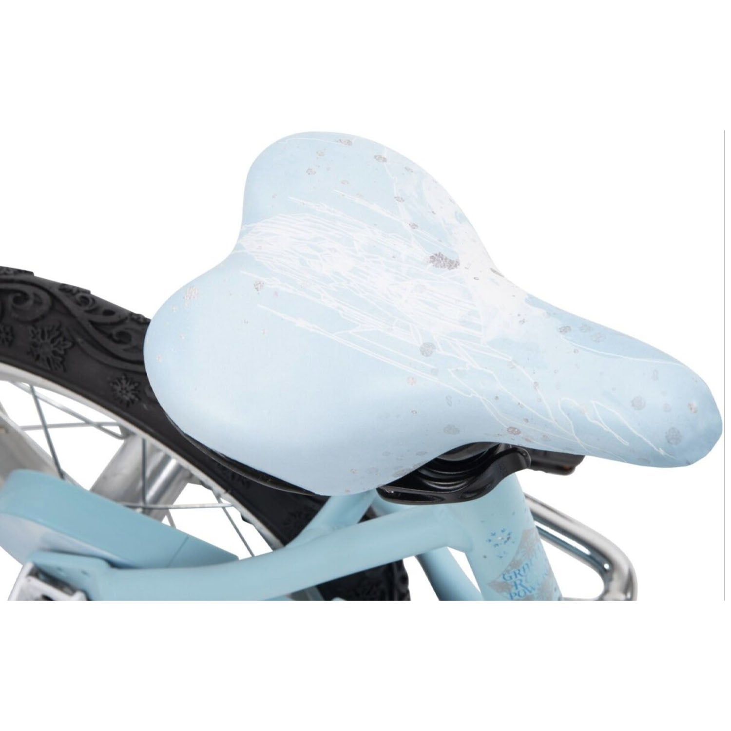 BATCH, Frozen 12" Girls Kids Bike seat Silver, bixbybicycles.com