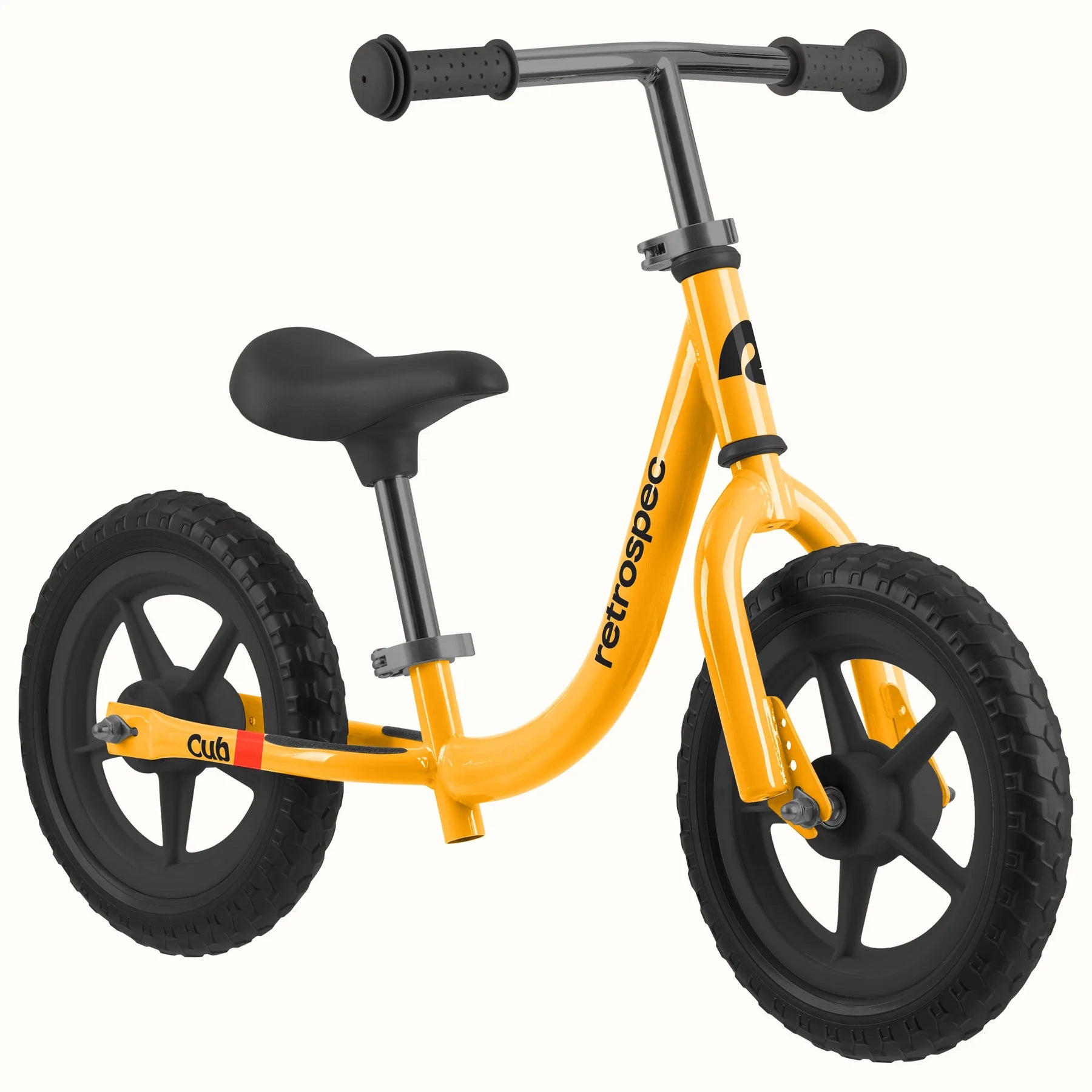 Retrospec Cub Balance Bike (18mo - 4yrs) Saffron Yellow, bixbybicyles.com