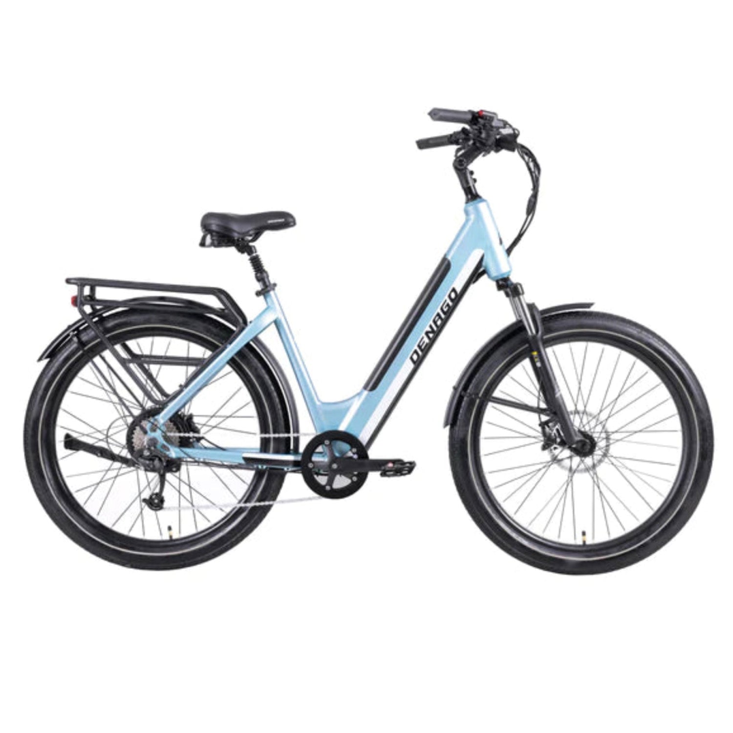 Denago Commuter Model 1st, 27.5 Tire, 500 Watt 48V 13.6 AH, Low Step, bixbybicycles.com