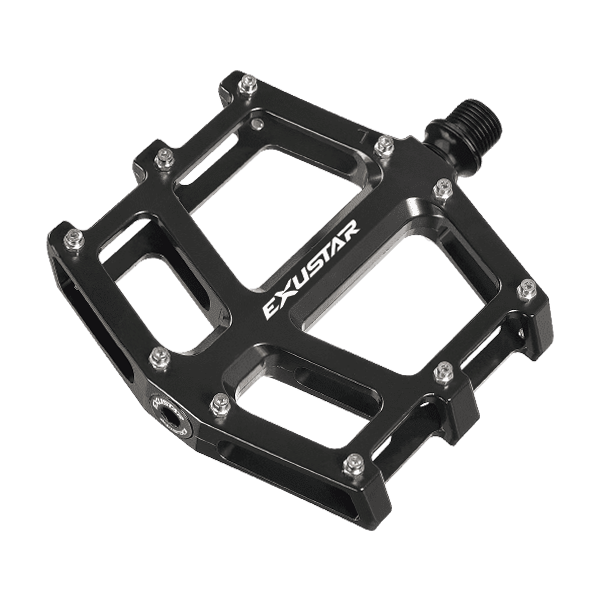 Exustar E-PB73, Aluminum Platform Pedals, 9/16, bixbybicycles.com