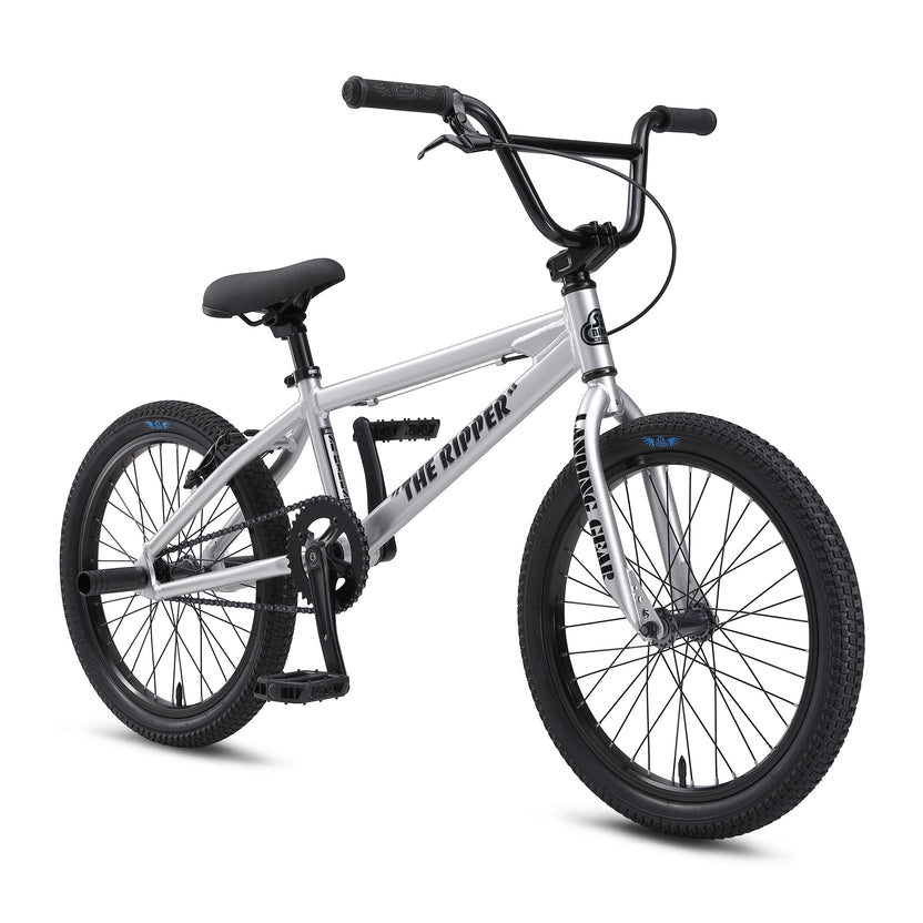 SE Ripper 20" BMX, Iced Out Silver, bixbybicycles.com