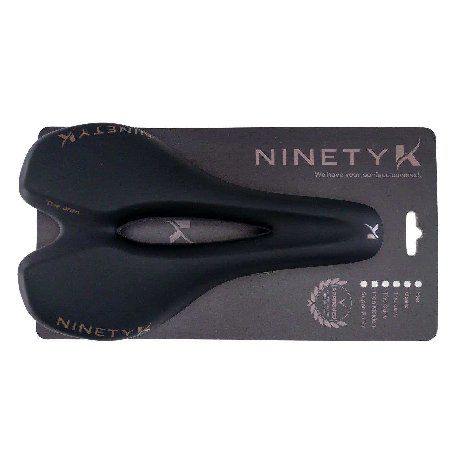NinetyK The Jam Saddle, Black, Road/Gravel, bixbybicycle.com
