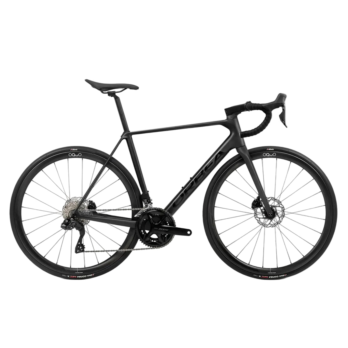 Orbea Orca M35I 2025 105 Di2 Carbon Road Bike, Carbon Wheels, Black/Black, bixbybicycles.com