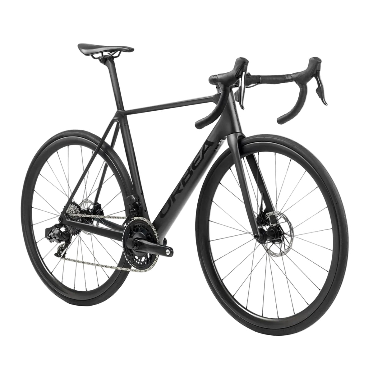 Orbea Orca M35I 2025 105 Di2 Carbon Road Bike, Carbon Wheels, Black/Black, bixbybicycles.com