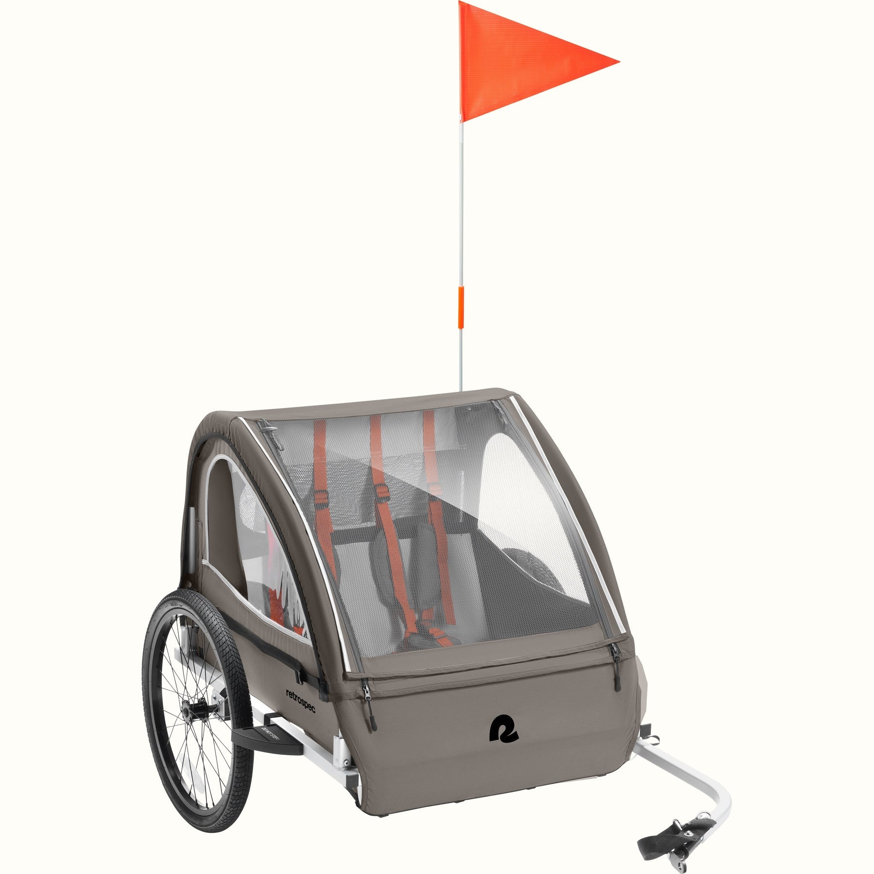 Retrospec Rover Plus, 2 Passenger Trailer, Basalt Charcoal, bixbybicycles.com
