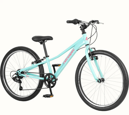 Retrospec Dart 24" Kids Bike, 7 Speed (8-11 years) Seafoam Green, bixbybicycles.com