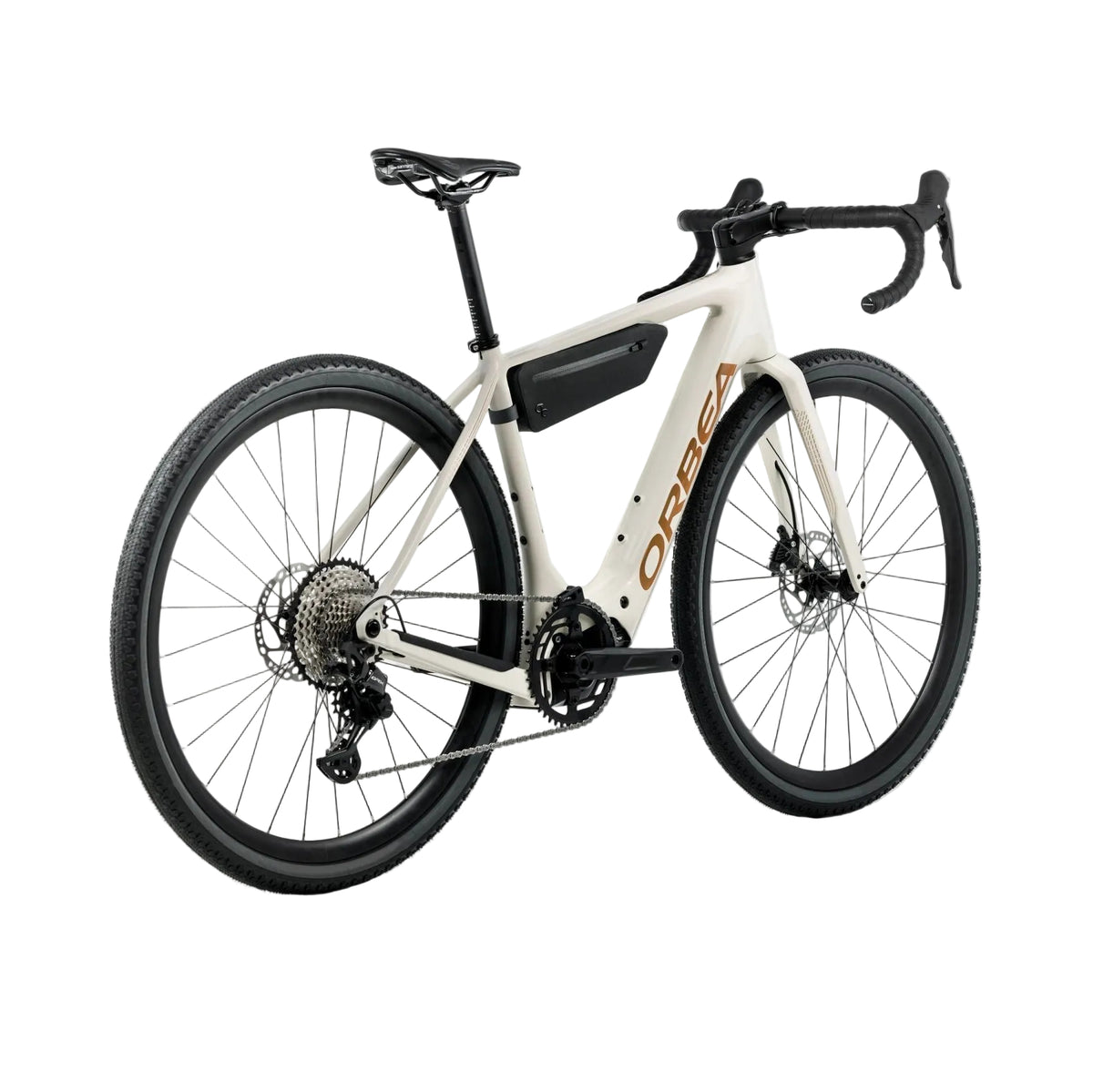 Orbea Denna H50 eBike gravel bike in white, bixbybicycles.com