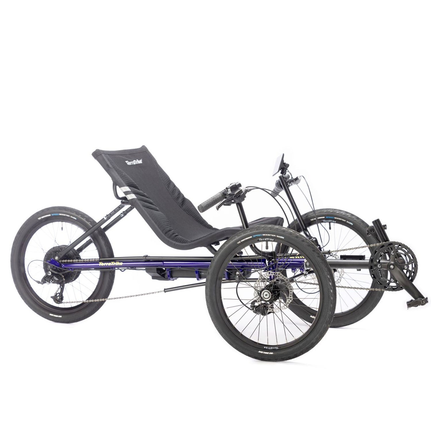 TerraTrike Charge EVO > Rear Hub Motor 36V 374WH Battery > Storm Blue, bixbybicycles.com