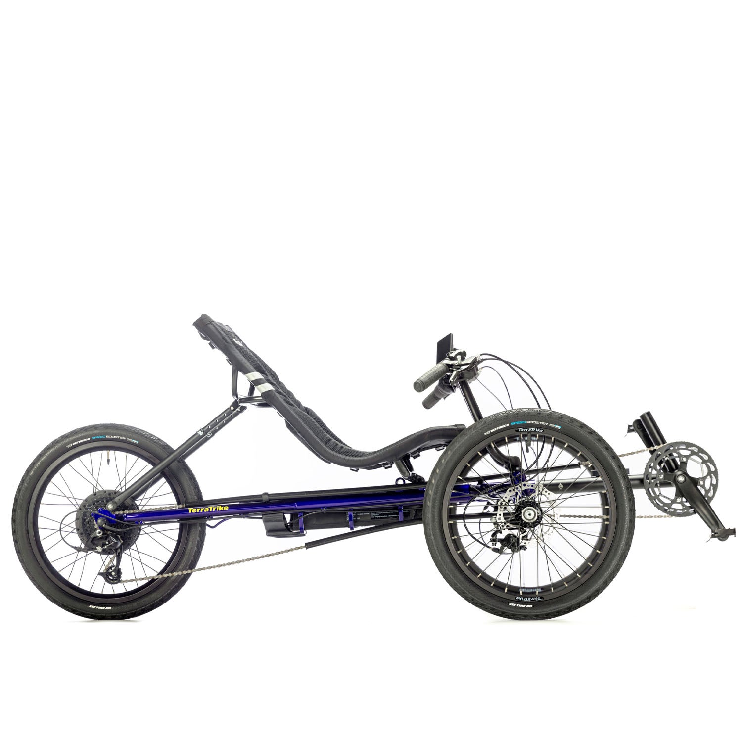 TerraTrike Charge EVO > Rear Hub Motor 36V 374WH Battery > Storm Blue, bixbybicycles.com