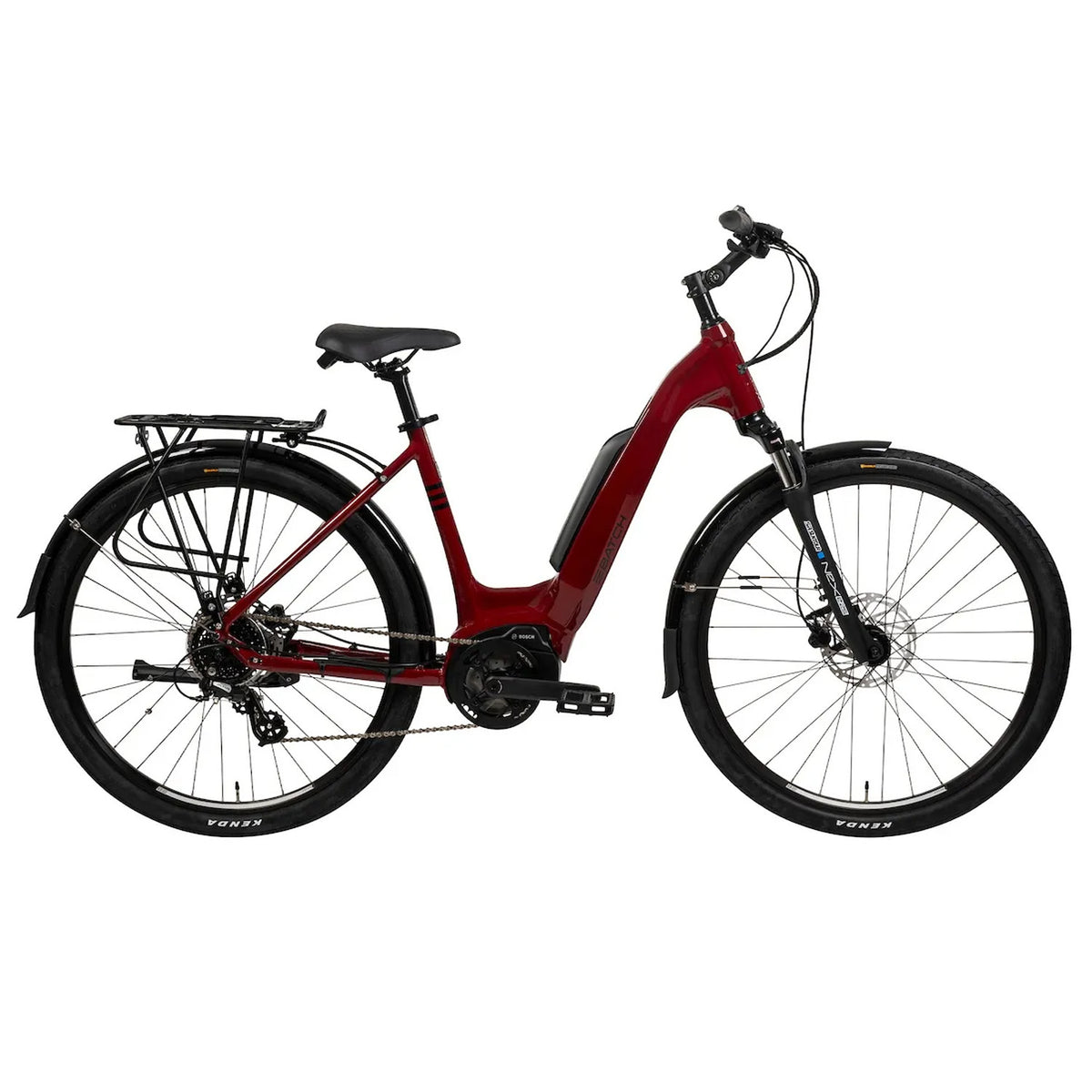 e-bike city damen bosch motor BATCH Step-Thru E-Bike Red, SM