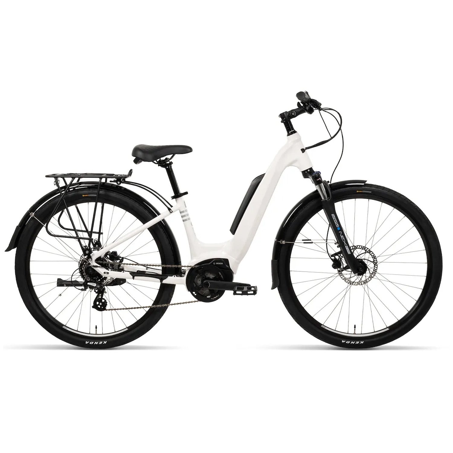 BATCH Step-Thru E-Bike White, SM | ML, bixbybicycles.com