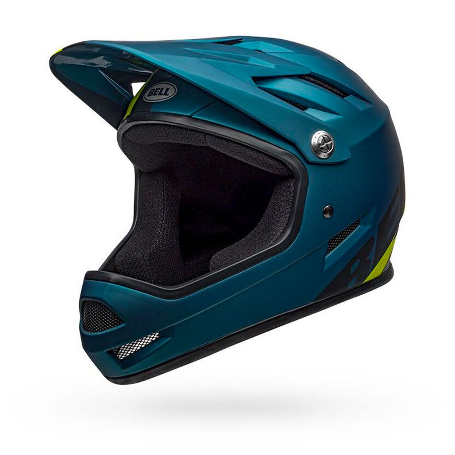 Bell Sanction Helmet - Matte Blue/Hi-Viz side, Bixby Bicycles, bixbybicycles.com