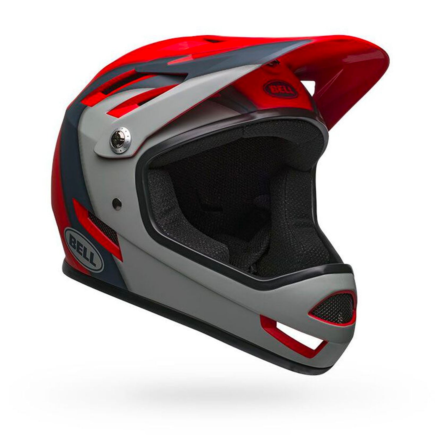 Bell Sanction Helmet - Matte Crimson/Slate Gray side, Bixby Bicycles, bixbybicycles.com
