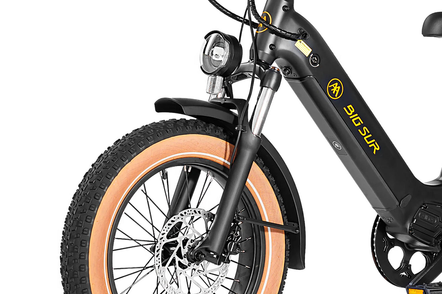 Big Sur sport E-Bike Suspesion Fork, bixbybicycles.com