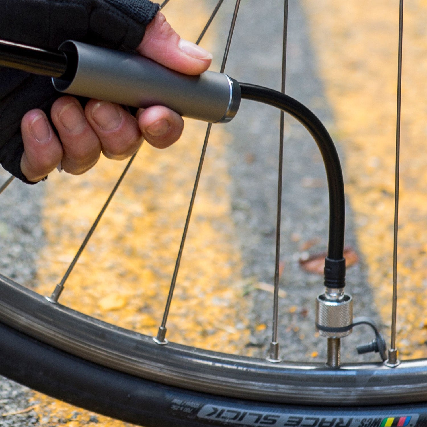 Blackburn Hand Pump, Mini Frame Pump, Silver, Core Slim, bixbybicycles.com
