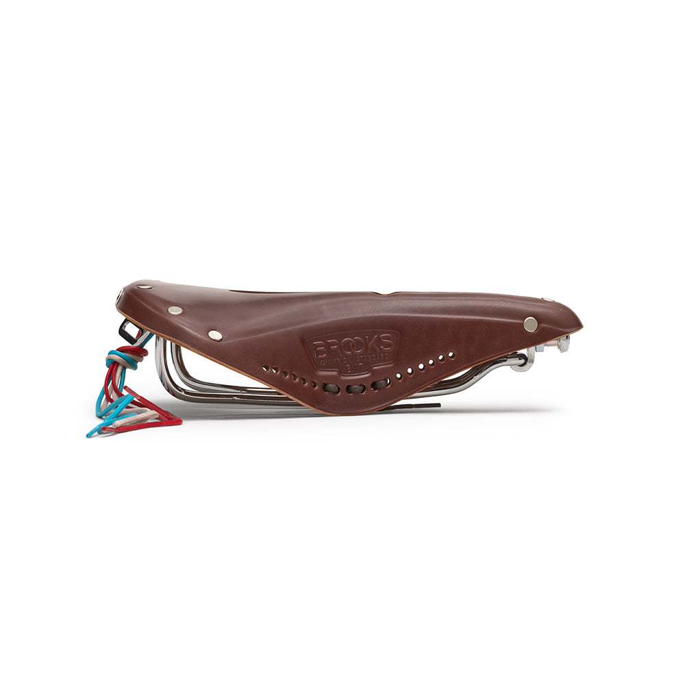 Brooks B17 Carved Leather Saddle - Antique Brown, bixbybicycles.com