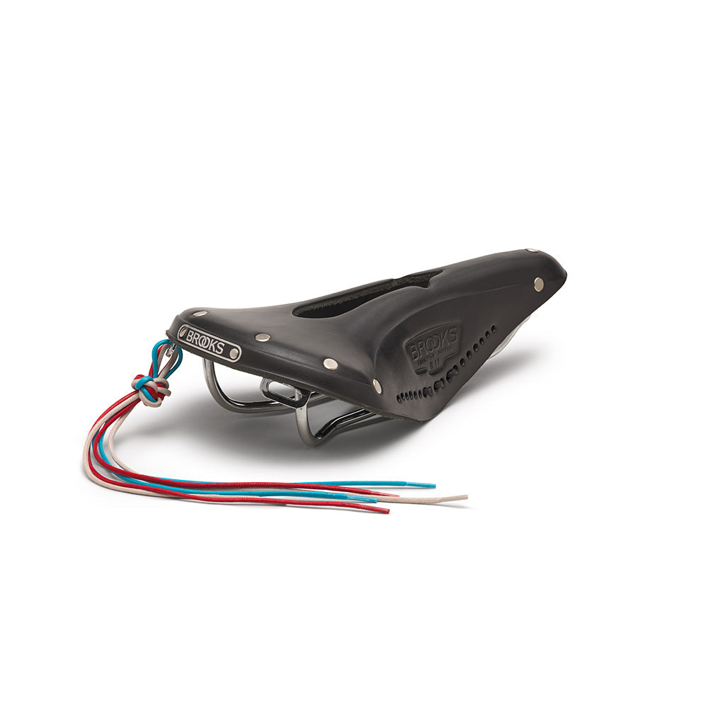 Brooks B17 Carved Leather Saddle - Black, bibybicycles.com