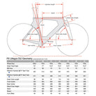 Cervélo 12-speed Shimano P5 Ulterga Di2 geometry diagram, Bixby Bicycles, Bixby Oklahoma