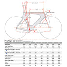Cervélo 12-speed Shimano P5 Ulterga Di2 geometry diagram, Bixby Bicycles, Bixby Oklahoma
