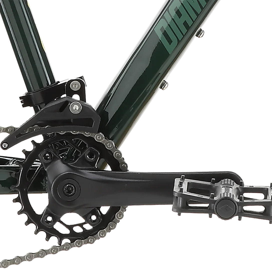Diamondback Line 24" Youth Mountain Bike, Dark Green, Sram 8 Speed, bixbybicycles.com