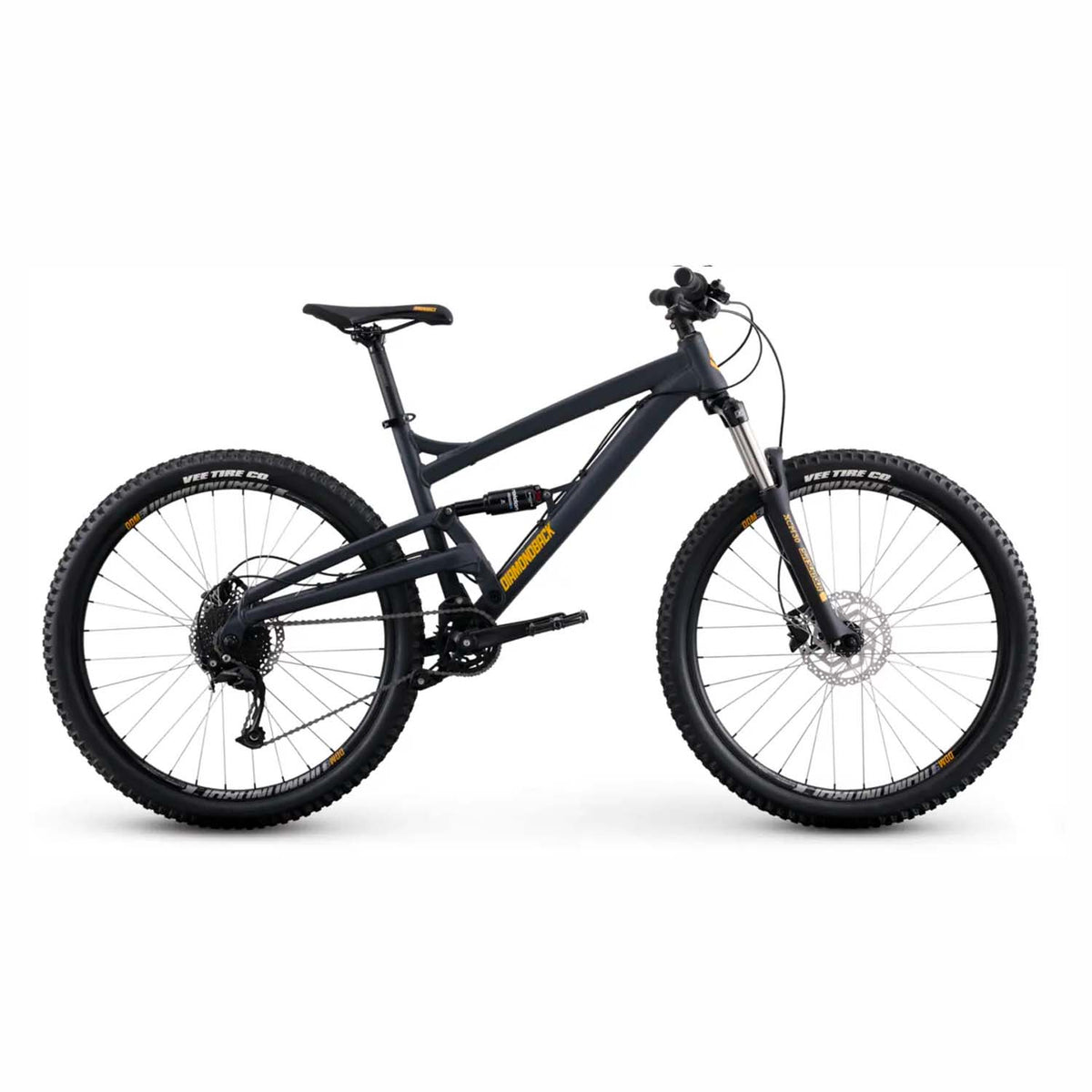 Diamondback Atroz Mountain Bike, Full Suspension, Black Onyx, Small,