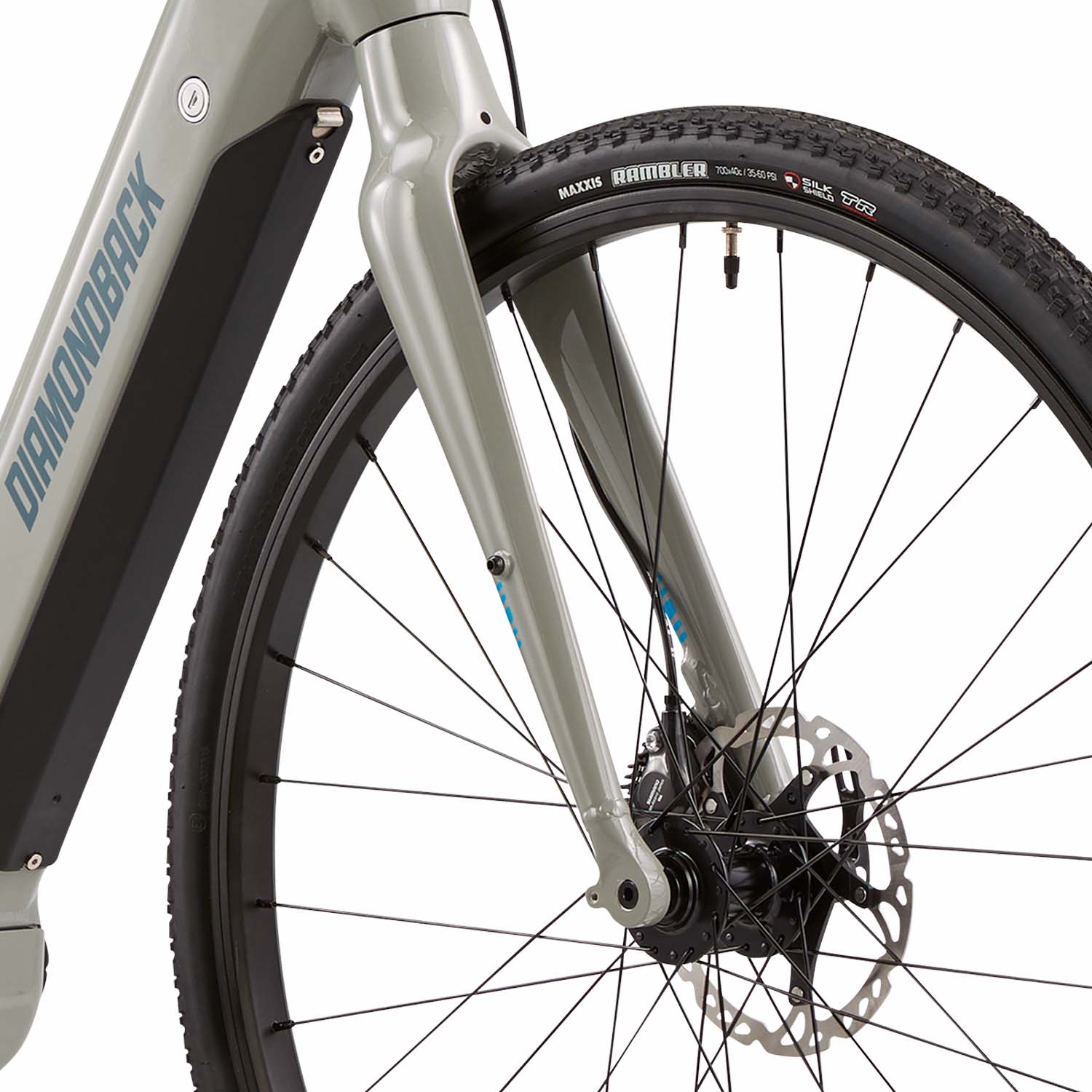 Diamondback Current E-Bike, Gray, BixbyBicycles.com