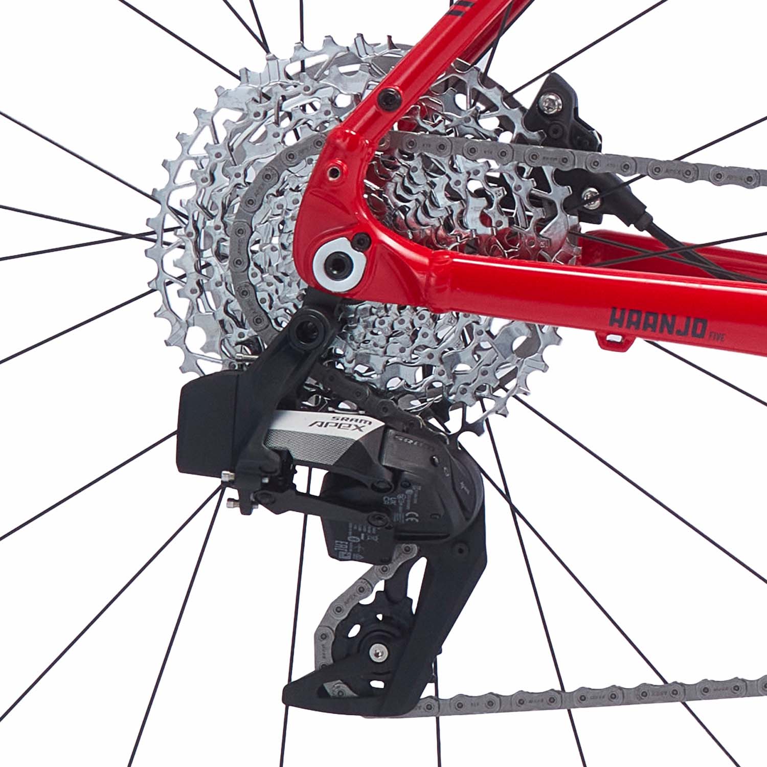 Diamondback Haanjo 5 Gravel, Apex ETAP, Red, Bixbybicycles.com