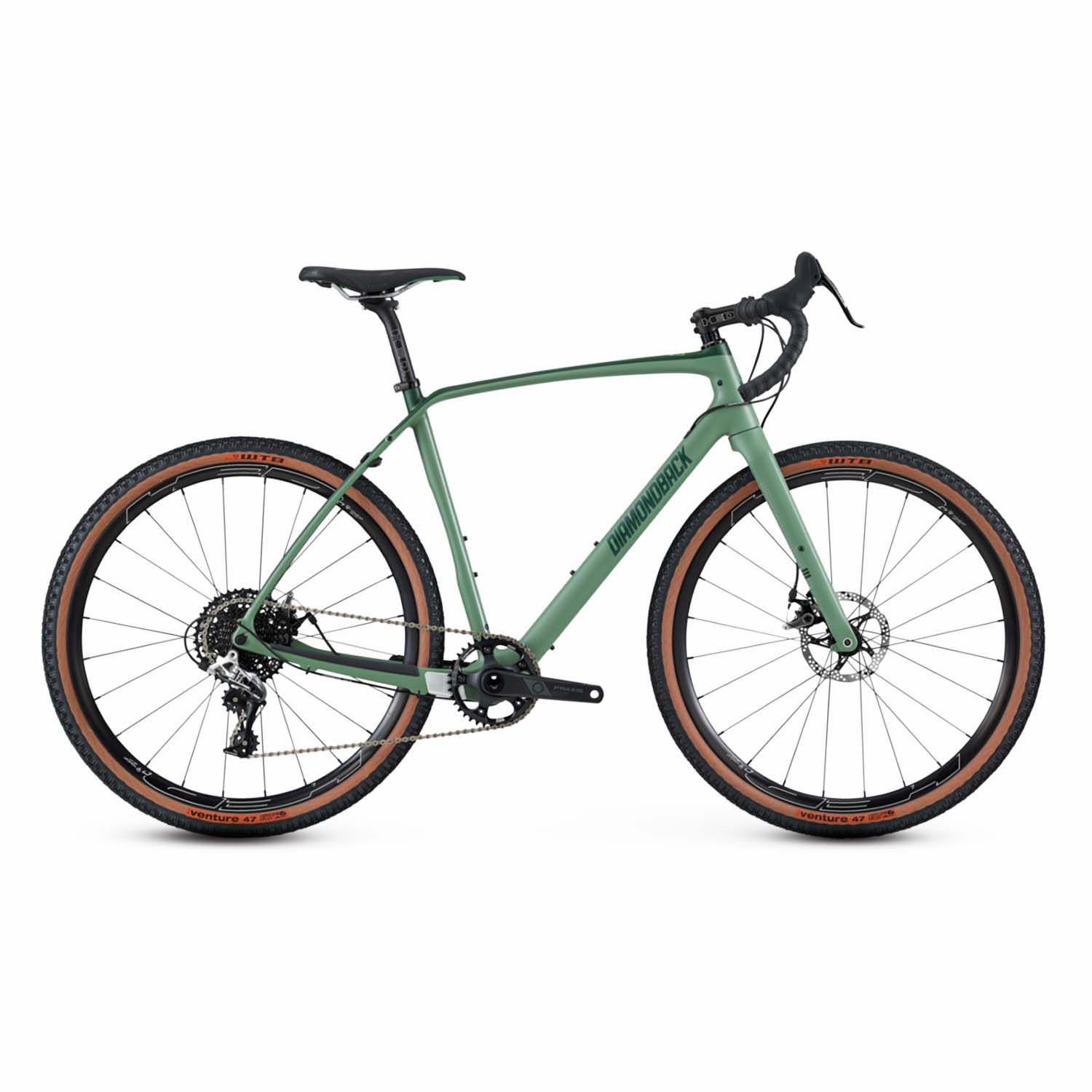 Diamondback Haanjo 6C Carbon Gravel, Green, BixbyBicycles.com