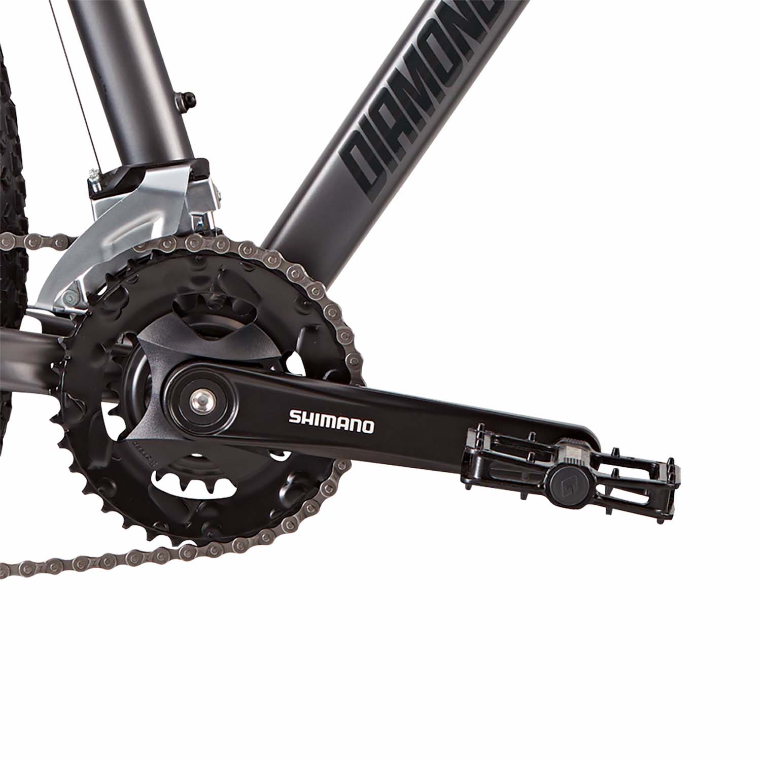 Diamondback Overdrive 29-1 Mountain, Dark Silver, Large, BixbyBicycles.com