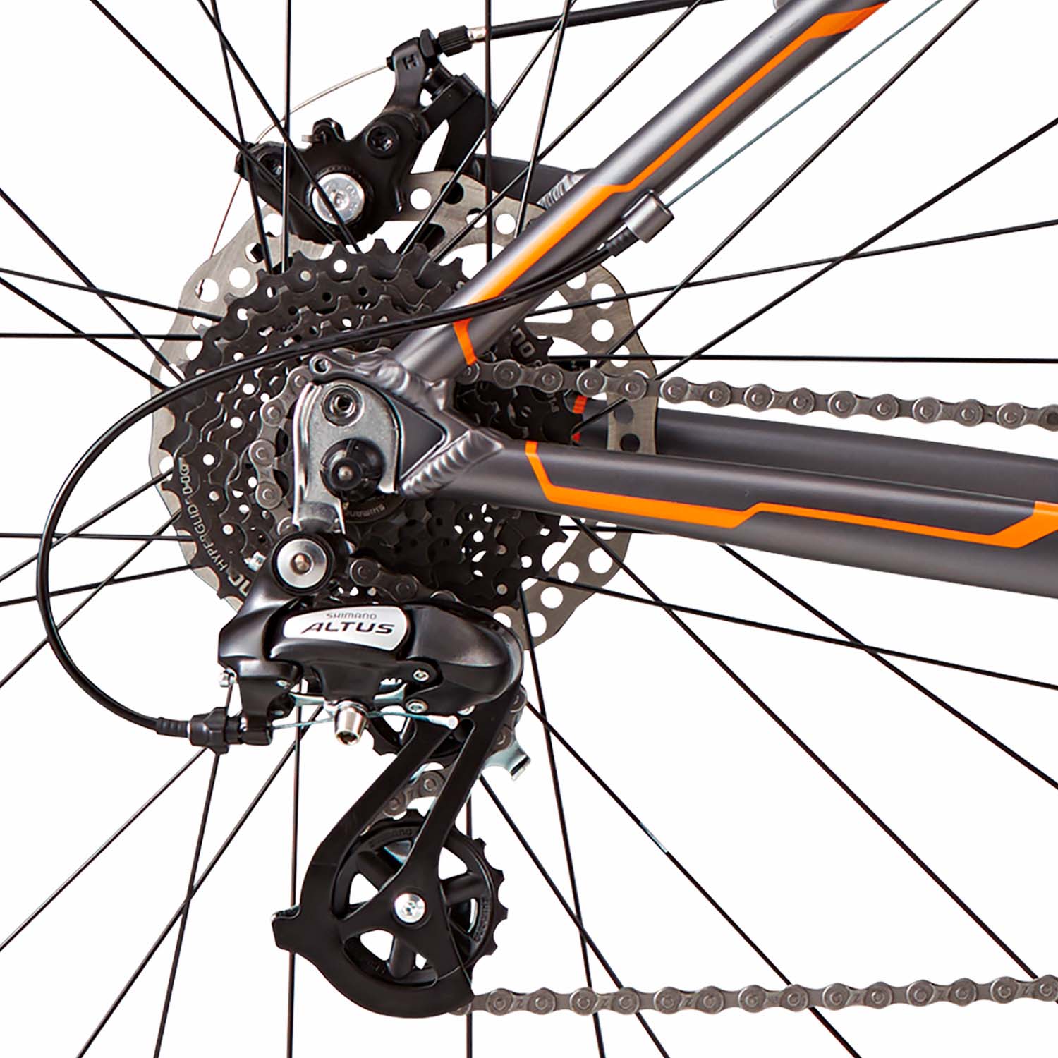 Diamondback Overdrive 29-1 Mountain, Dark Silver, Large, BixbyBicycles.com