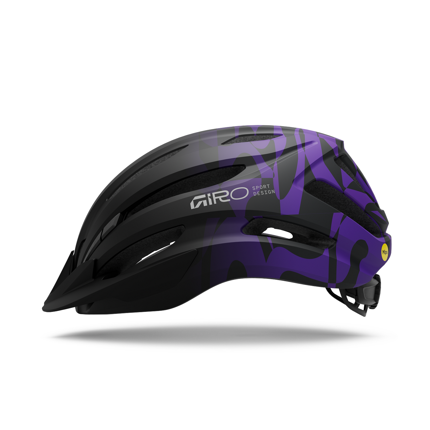 Giro Register MIPS Youth Helmet 2026, Matte Black/Purple Rush, bixbybicycles.com