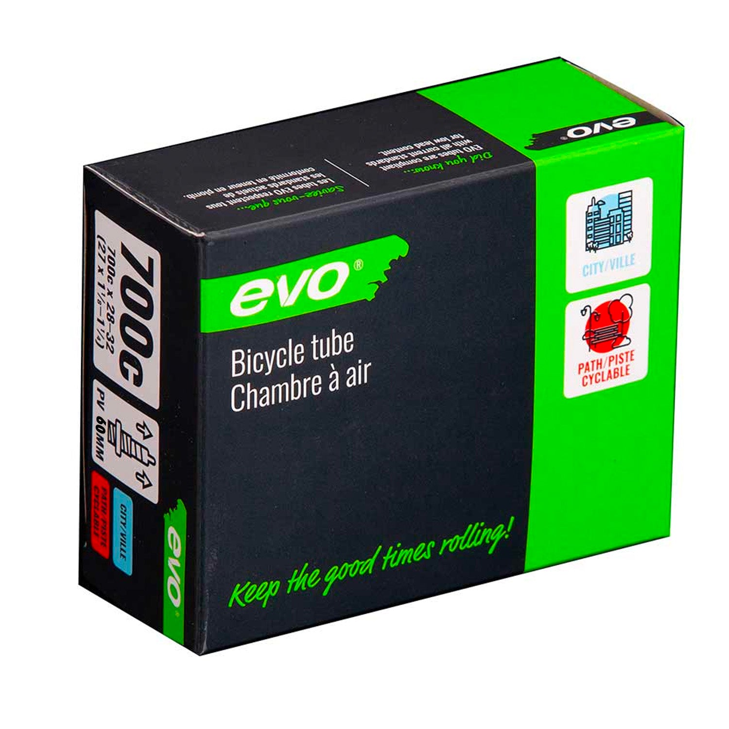 Evo Presta 700C, 28-32C, 60mm, Presta, BixbyBicycles.com