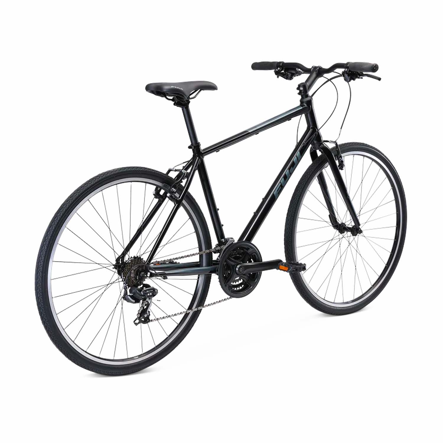 Fuji Absolute 2.1 ST, 2021, Shimano Tourney, Rim, Black, BixbyBicycles.com