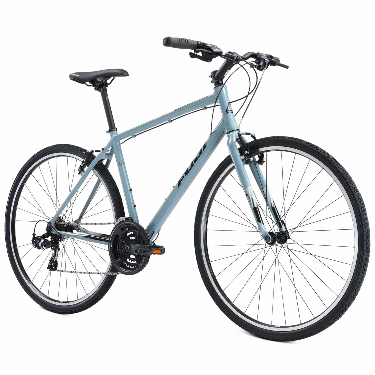 Fuji Absolute 2.1 ST, 2021, Shimano Tourney, Rim, Cool Grey, BixbyBicycles.com
