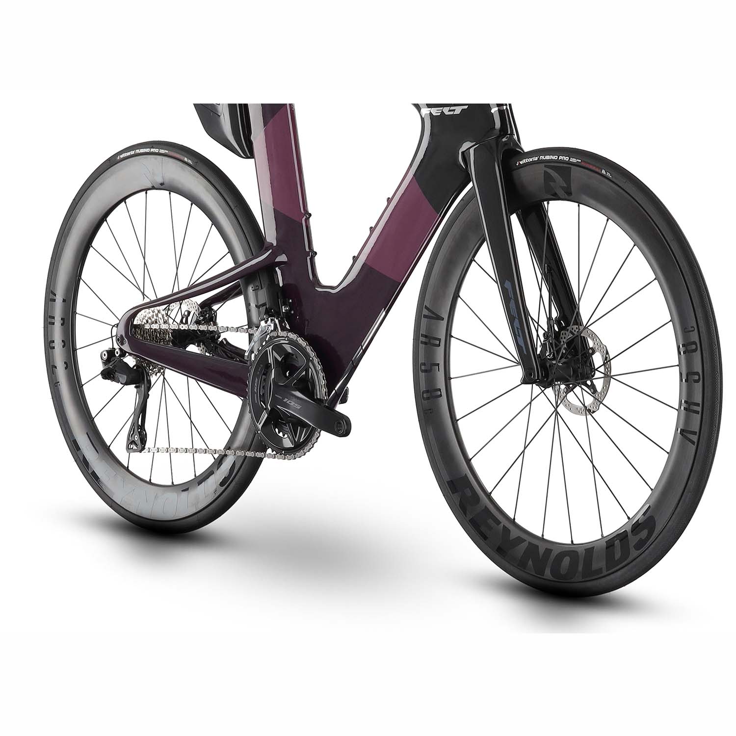 Felt IAx Advanced 105 Di2, Time Trail Bike, Gloss Astral Purple, BixbyBicycles.com