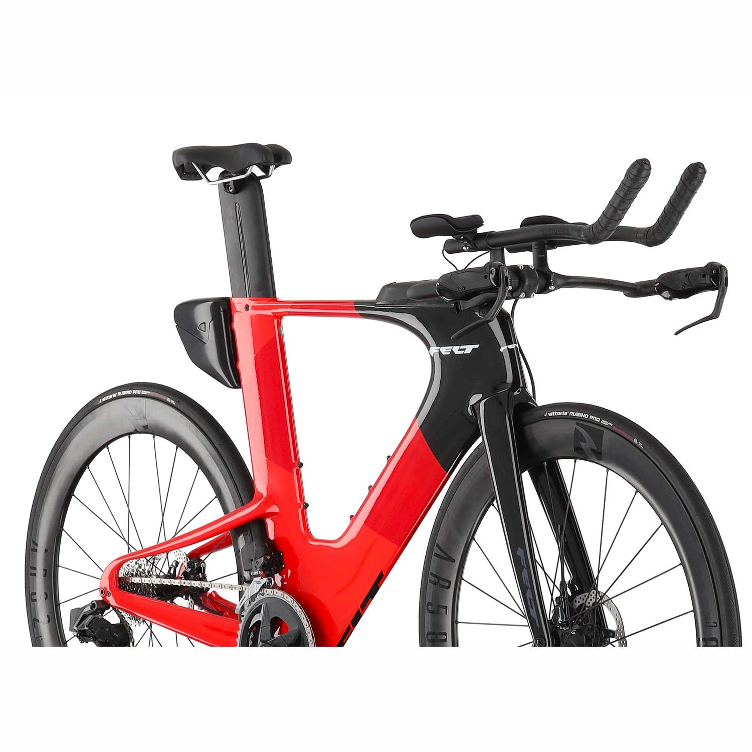 Felt IAx Advanced Rival Etap AXS, Time Trail Bike, Gloss Hibiscus Red, BixbyBicycles.com