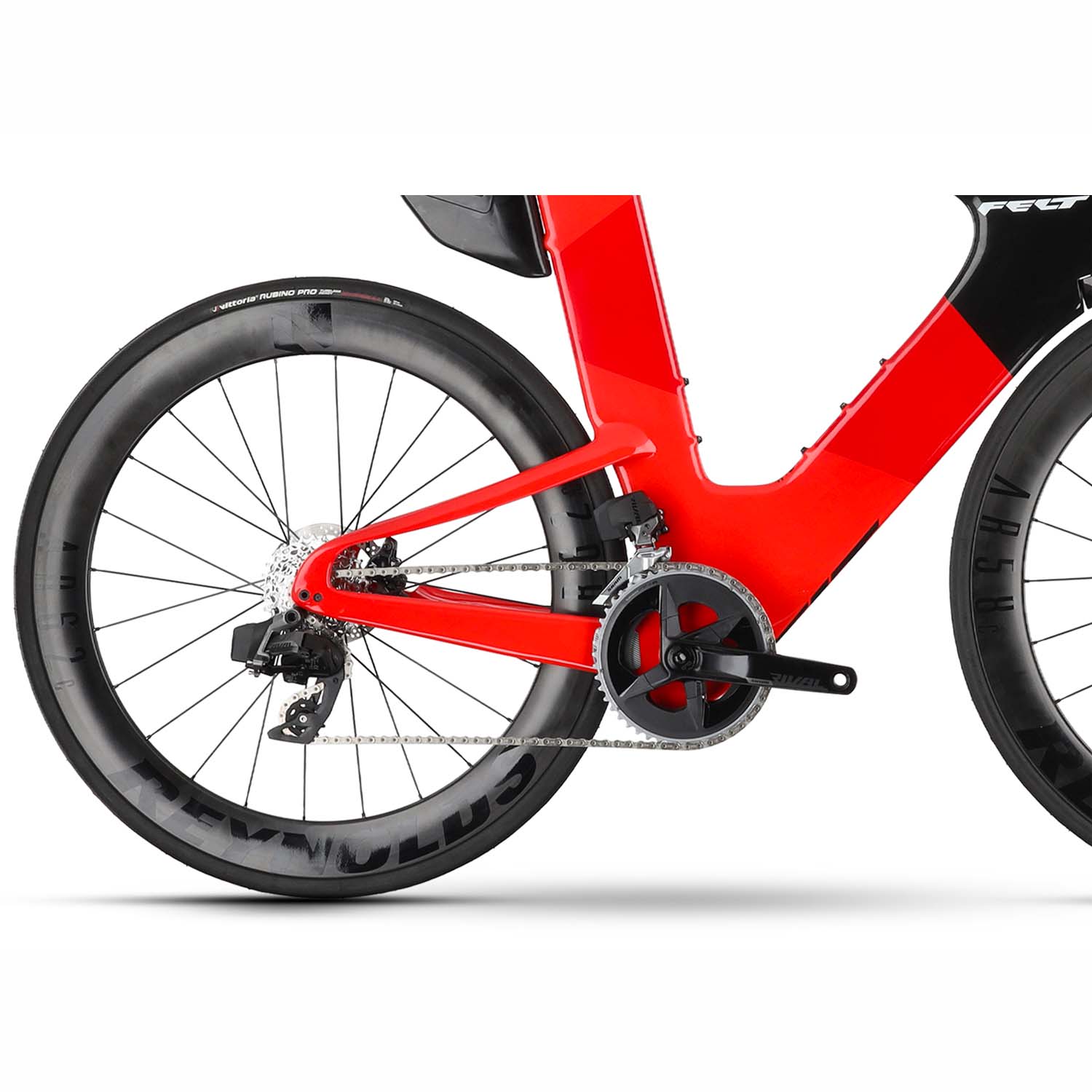 Felt IAx Advanced Rival Etap AXS, Time Trail Bike, Gloss Hibiscus Red, BixbyBicycles.com
