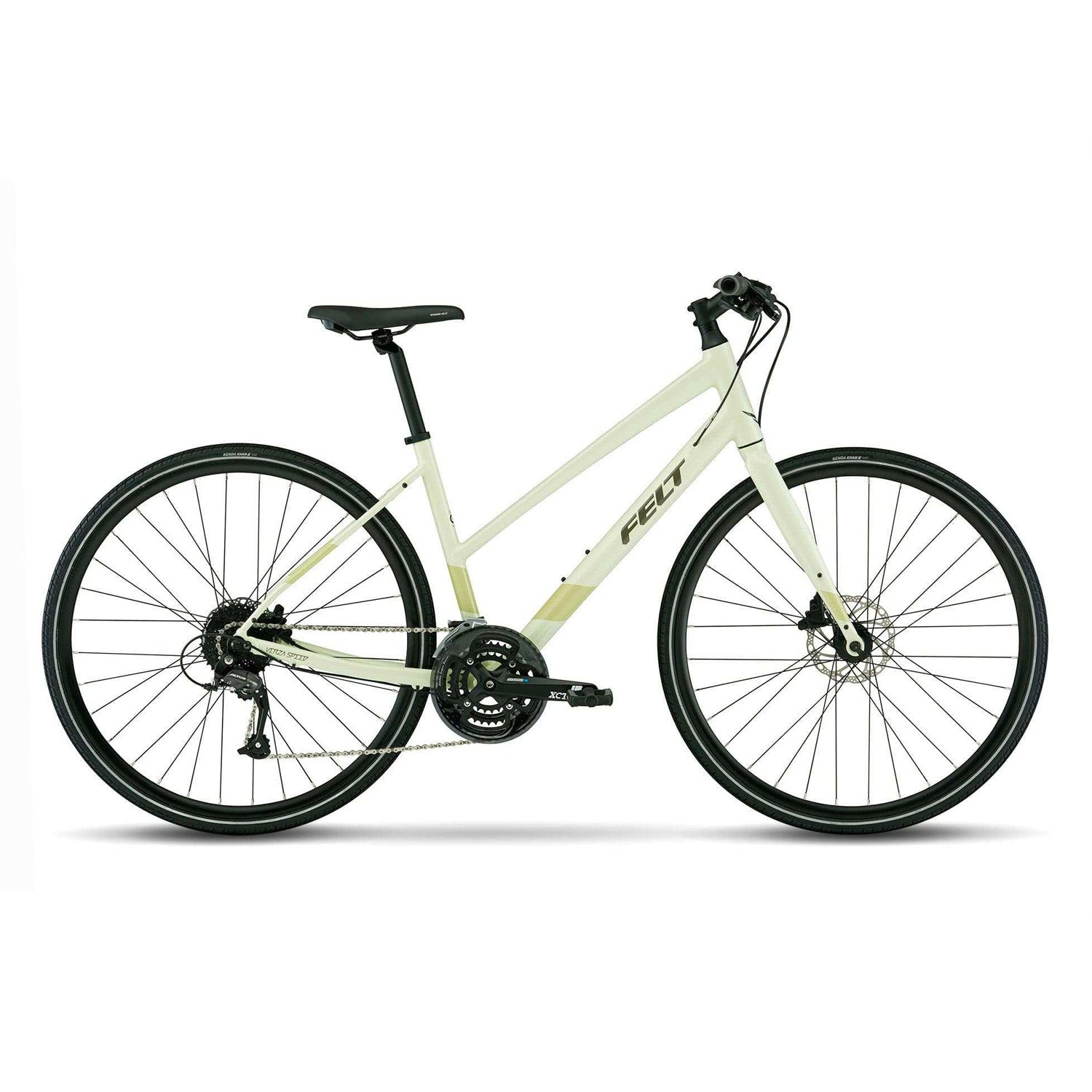 Felt Verza Speed 40 Mid-Step Fitness Road Bike - Reflective Glow Green, Bixby Bicycles, Oklahoma