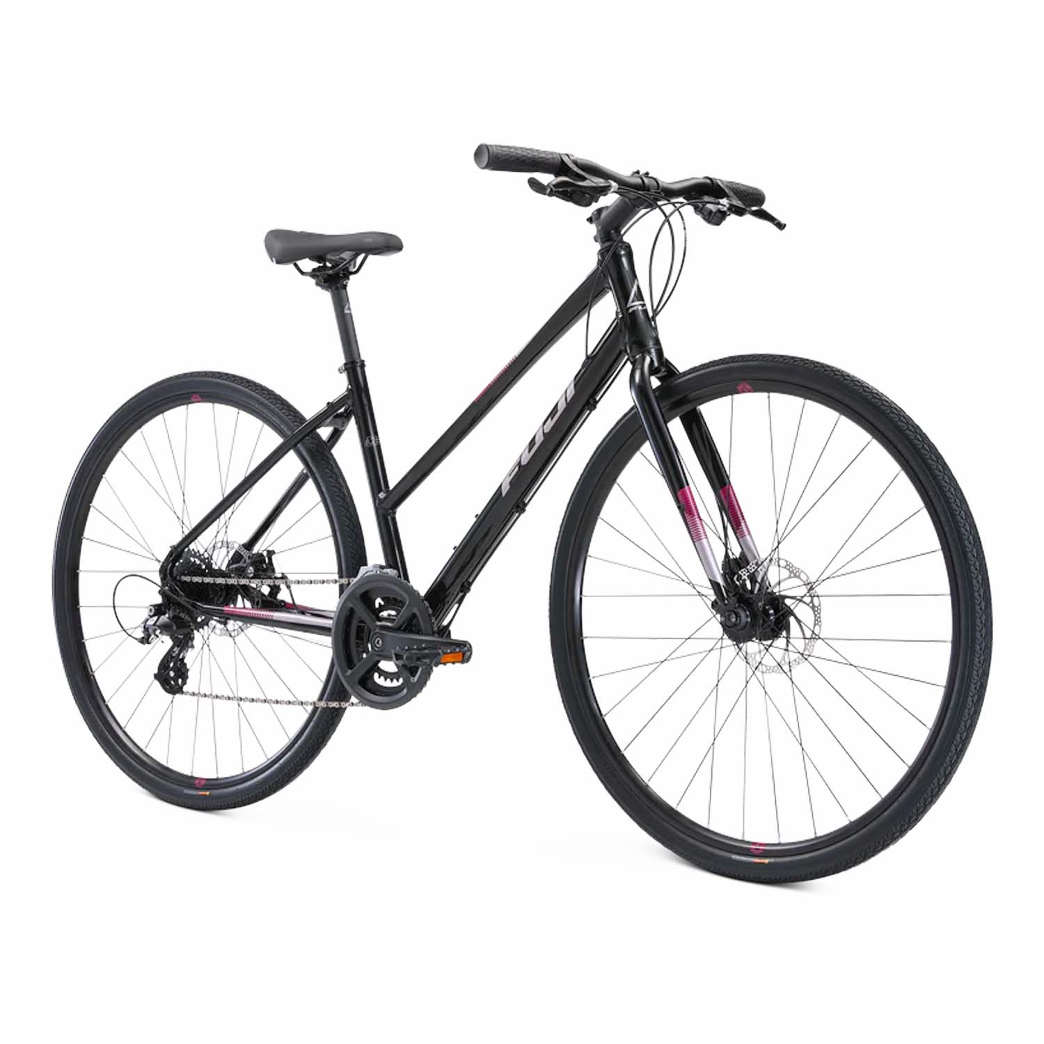 Fuji Absolute 1.9 ST, 2021, Shimano Altus, Disc, Black, BixbyBicycles.com