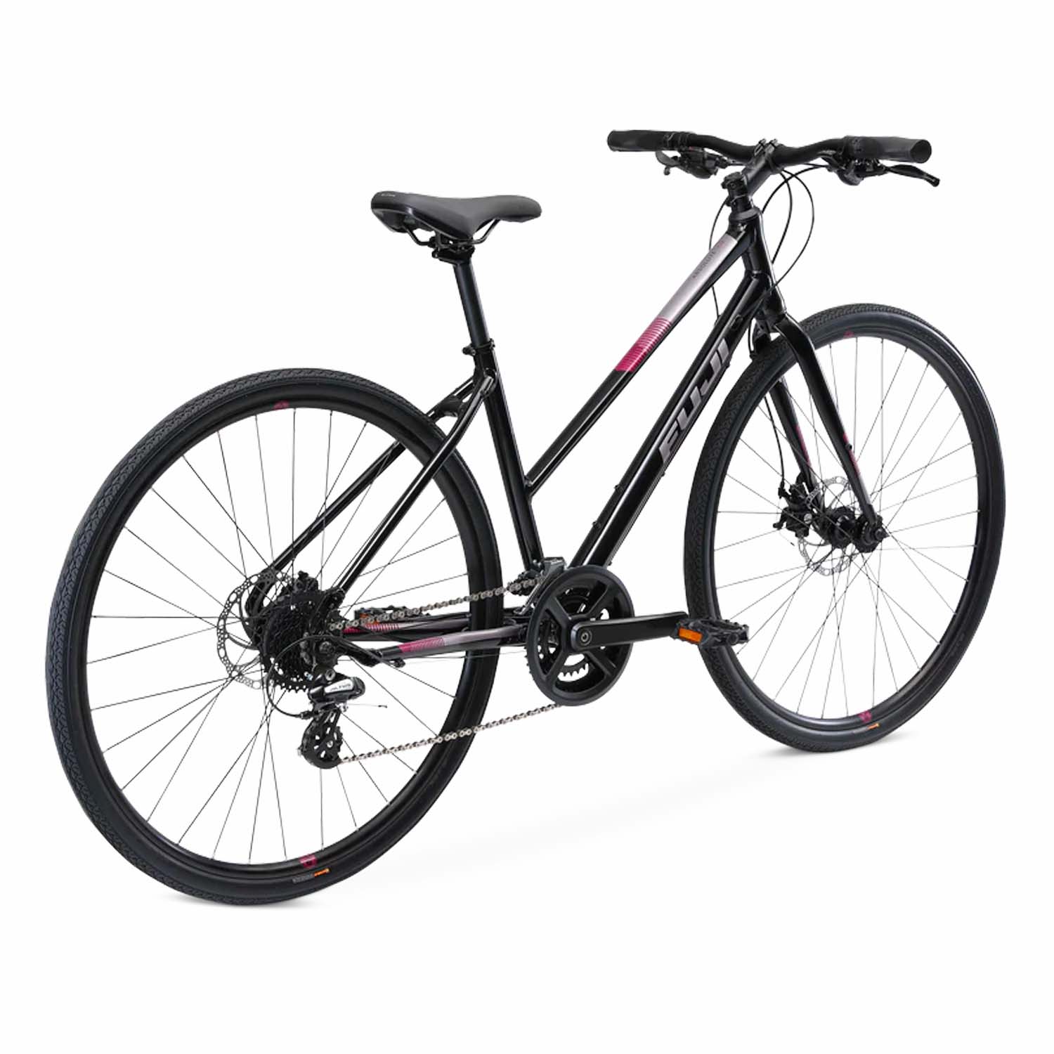 Fuji Absolute 1.9 ST, 2021, Shimano Altus, Disc, Black, BixbyBicycles.com