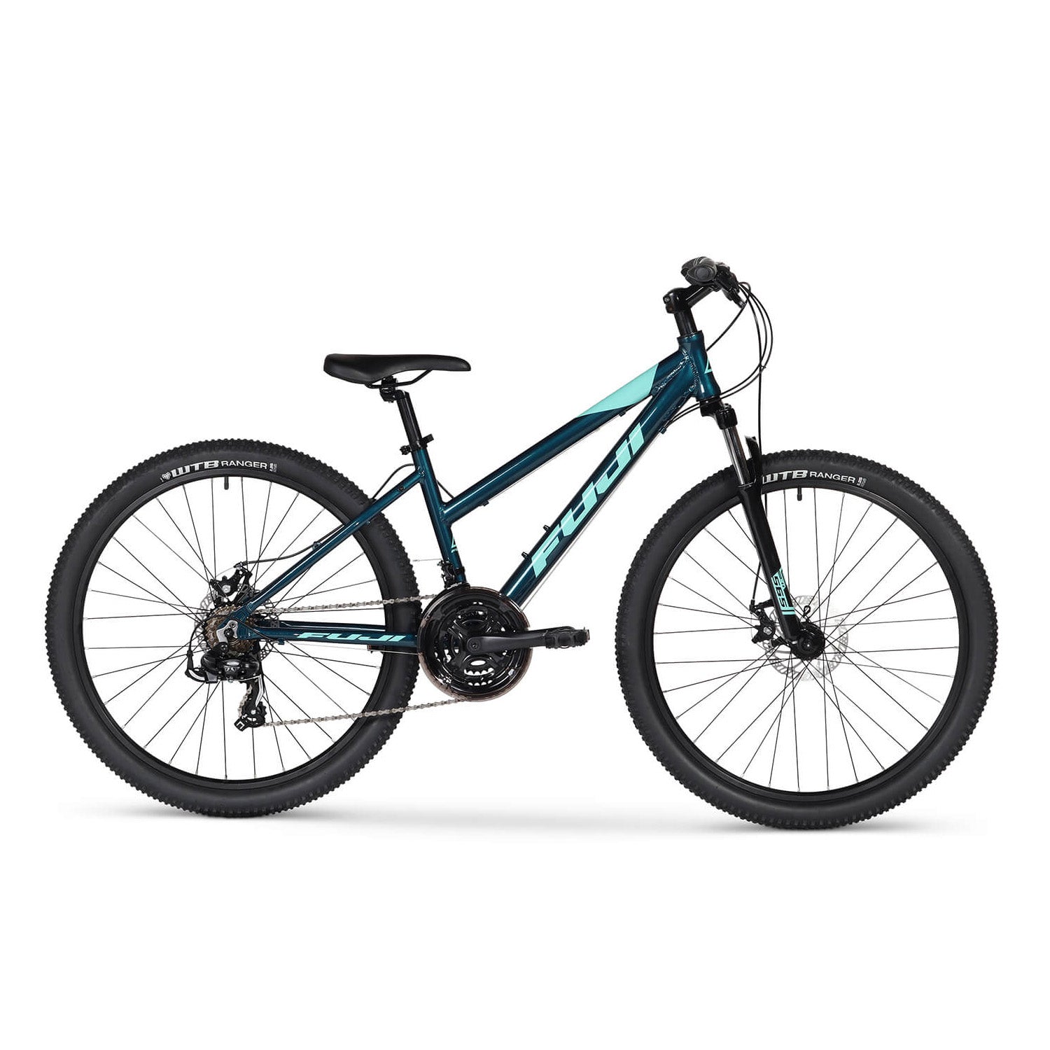FUJI Adventure 27.5, 2021 Teal, 15" Step Thru - Small, bixbybicycles.com