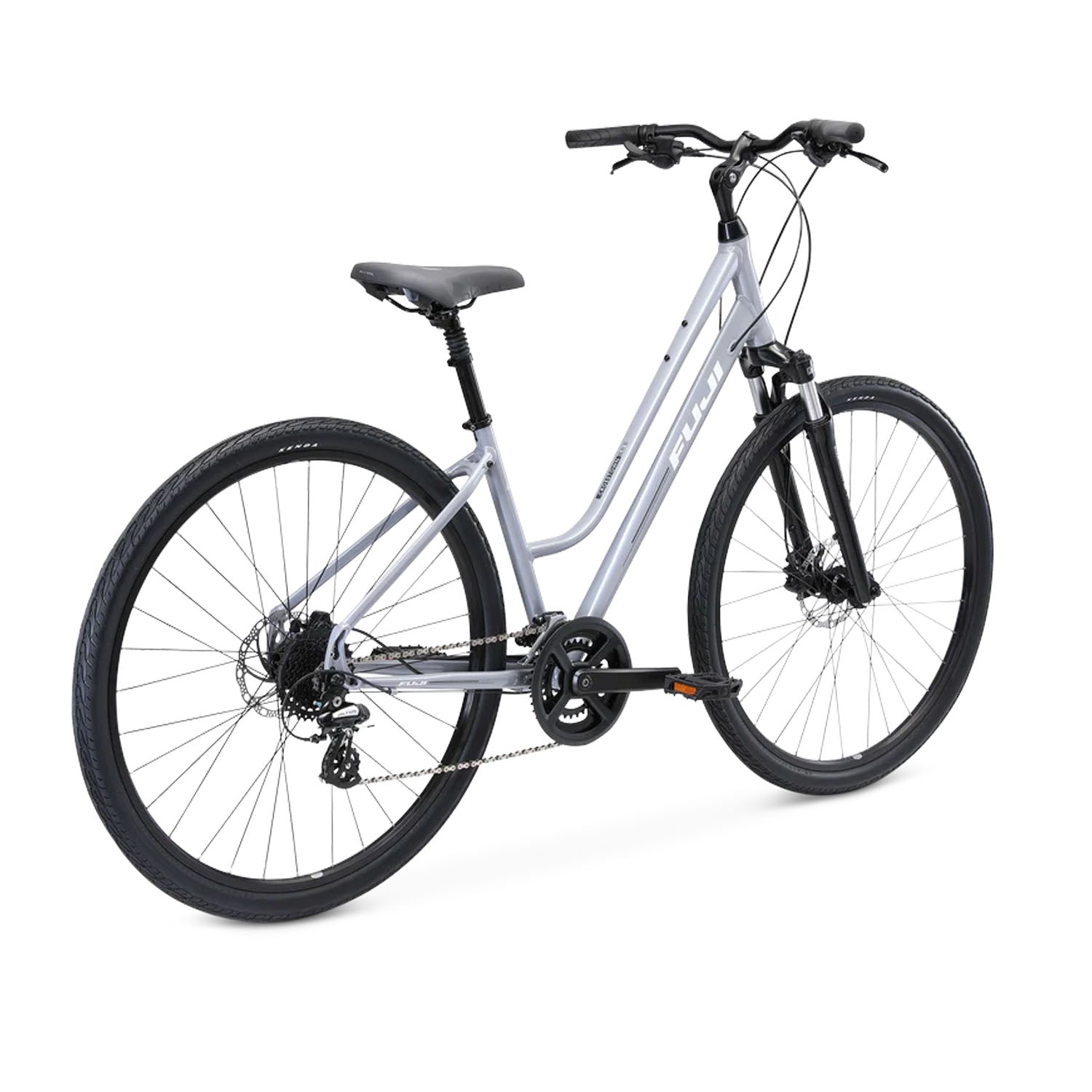 Fuji Crosstown 1.3 2021, Silver - Medium, Large, bixbybicycles.com