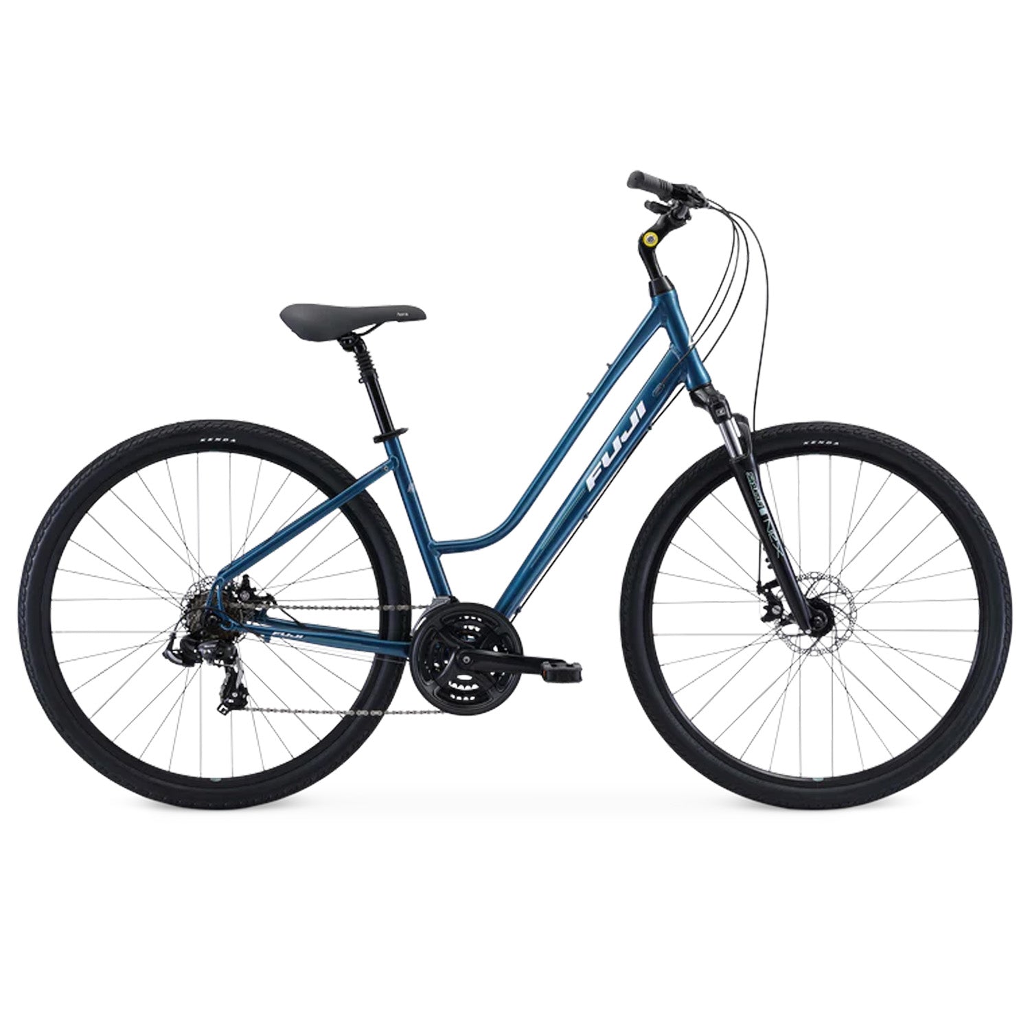 Fuji Crosstown 1.5 2021, Teal, 17" Low Step, bixbybicycles.com