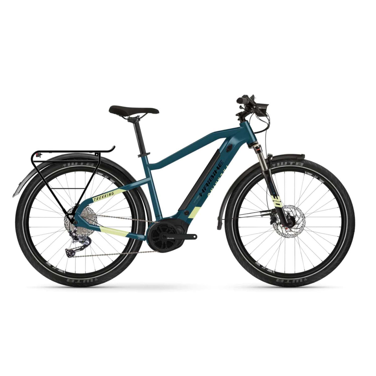 e bike trekking haibike test Haibike, Trekking 5, E-Bike Commuter, Blue, Large + X-Large – Bixby Bicycles