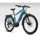Haibike, Trekking 5, E-Bike Commuter, Blue, Large + X-Large, BixbyBicycles.com