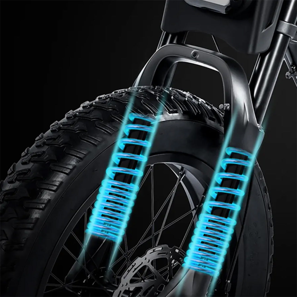 Macfox X1S Commuter E-Bike, 500W 48V, Black, bixbybicycles.com