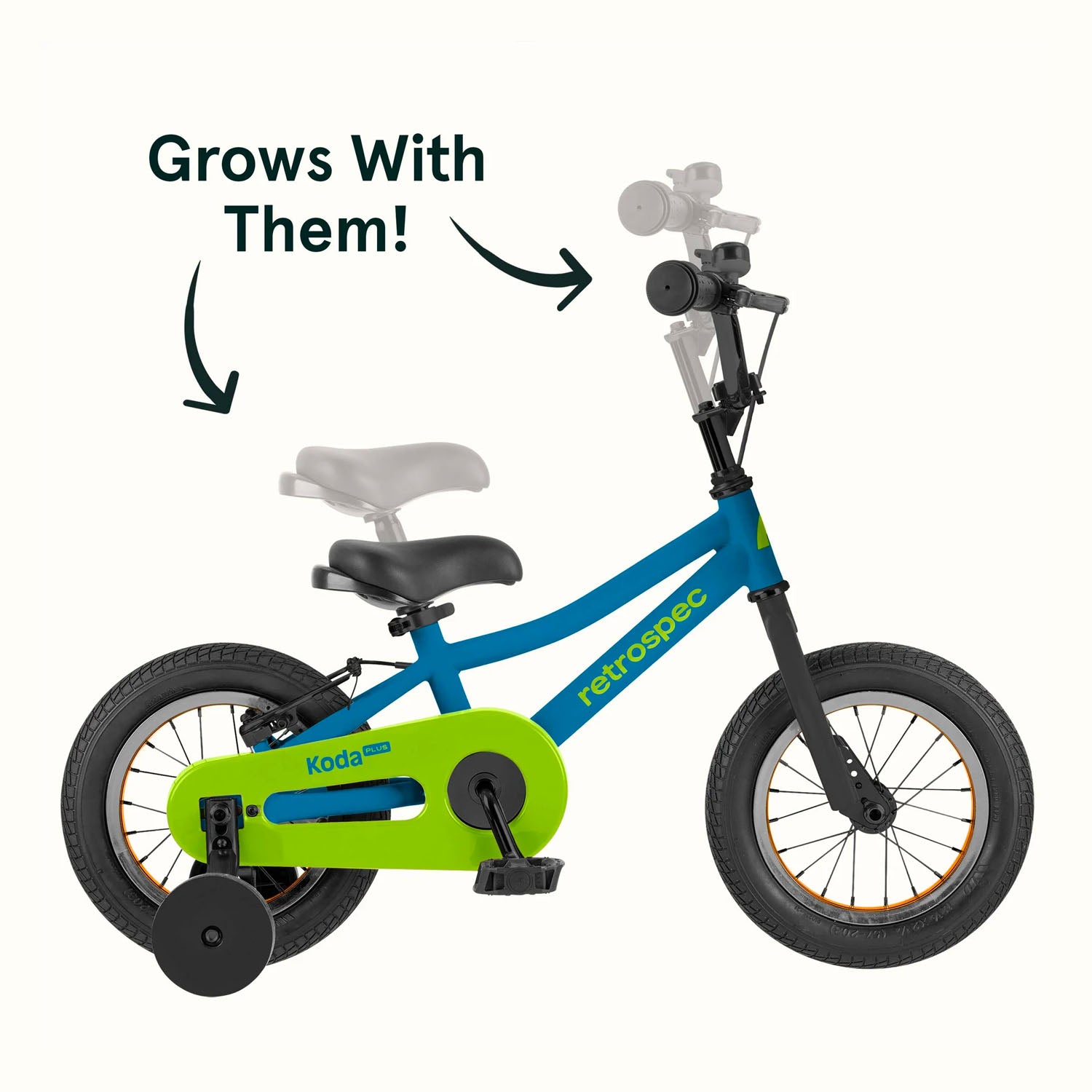 Retrospec Koda Plus 12" Kids Bike > 12" > Brash Blue 5740, Bixby Bicycles, bixbybicycles.com